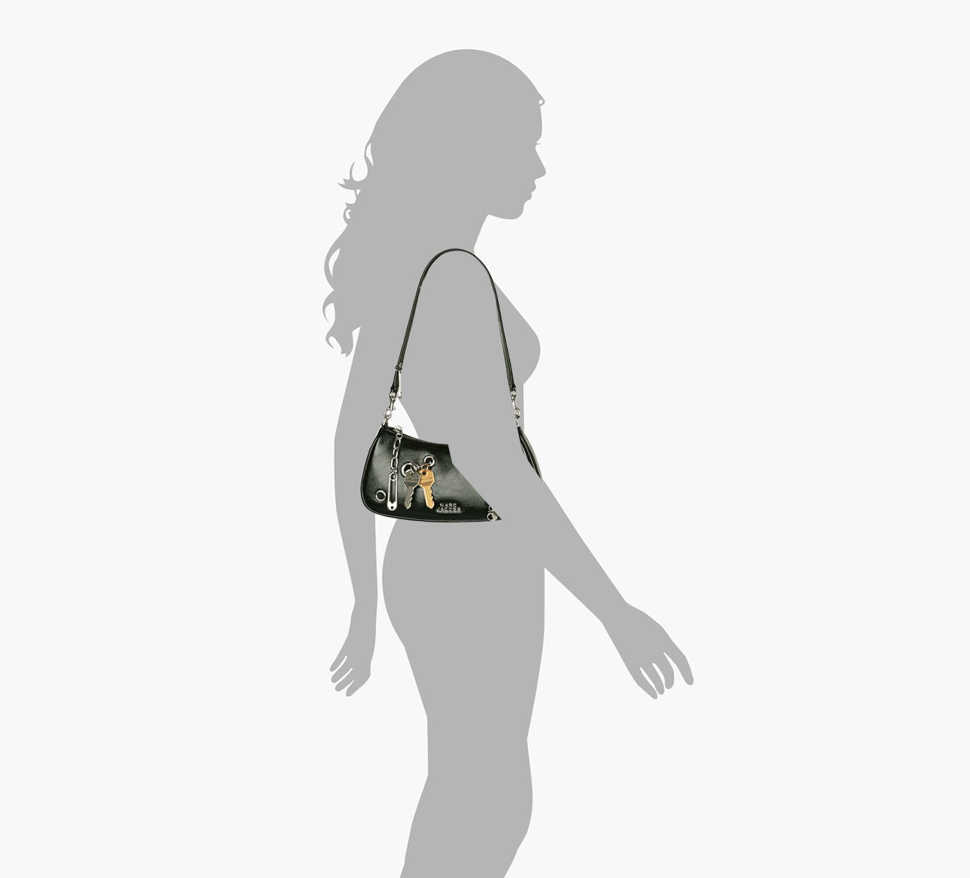 MARC JACOBS THESHOULDERBAG in BLACK view 1c