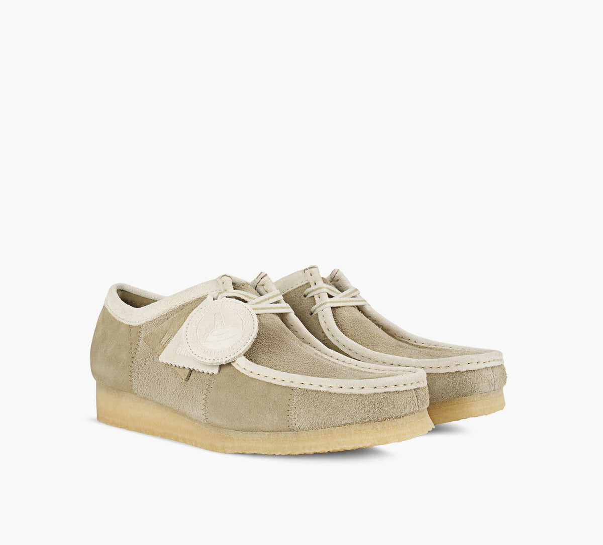 CLARKS ORIGINALS WALLABEE in BEIGE view 2