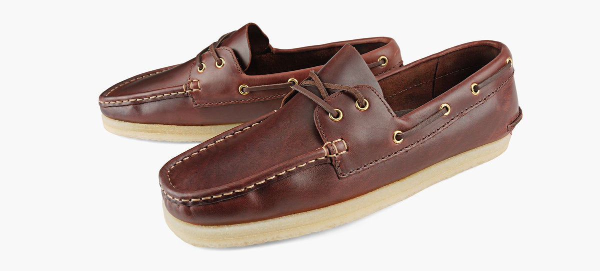 CLARKS ORIGINALS GODNEYBOAT in BURGUNDY view 4