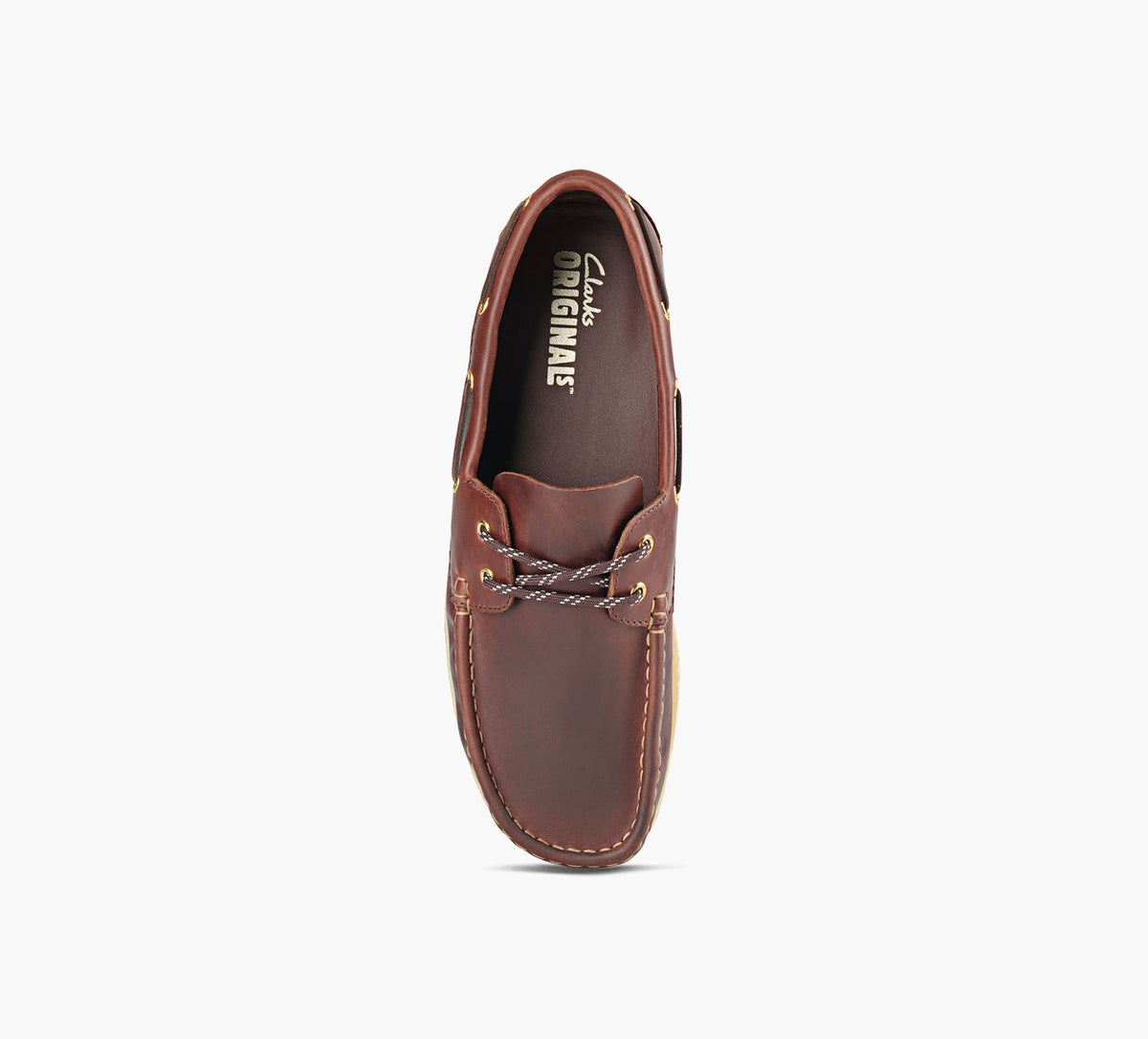 CLARKS ORIGINALS GODNEYBOAT in BURGUNDY view 1c