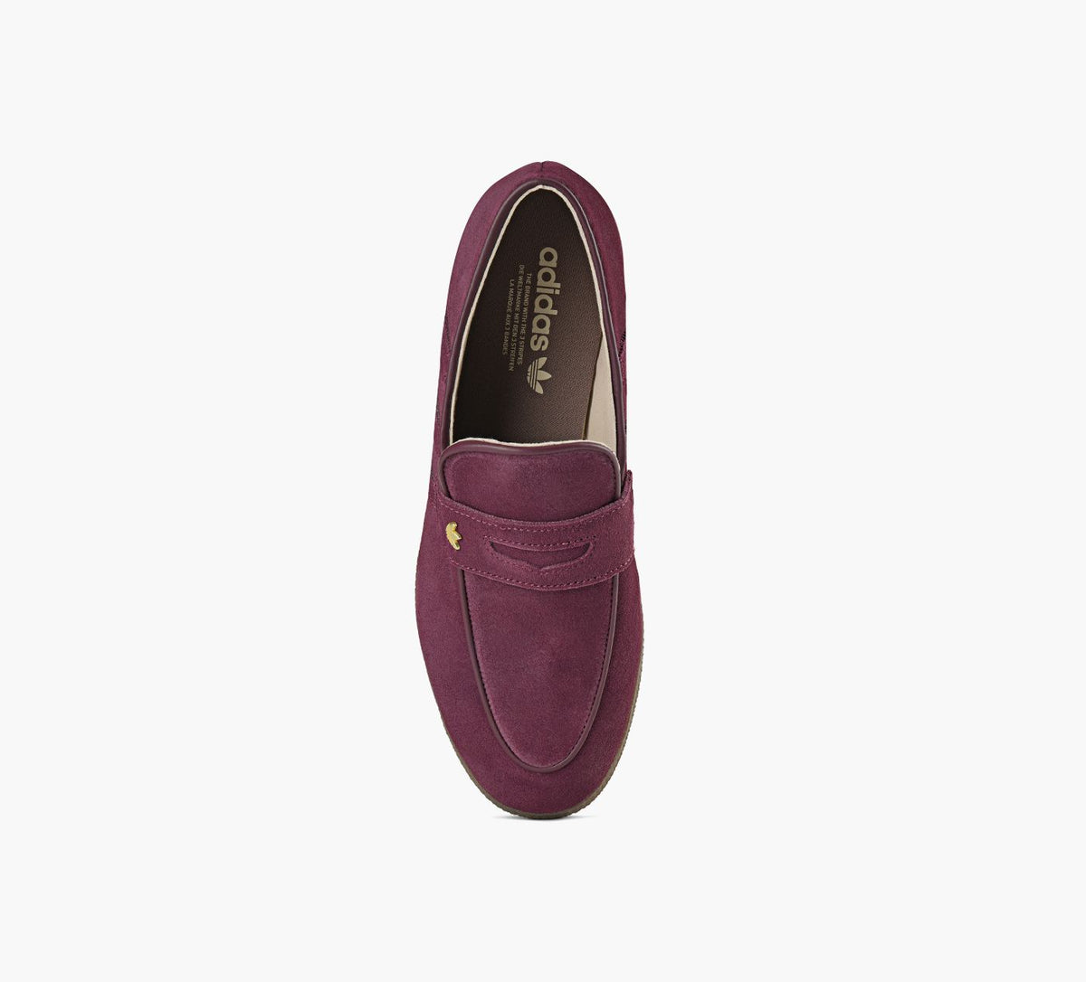 ADIDAS HANDBALLLOAFER in BURGUNDY view 1c