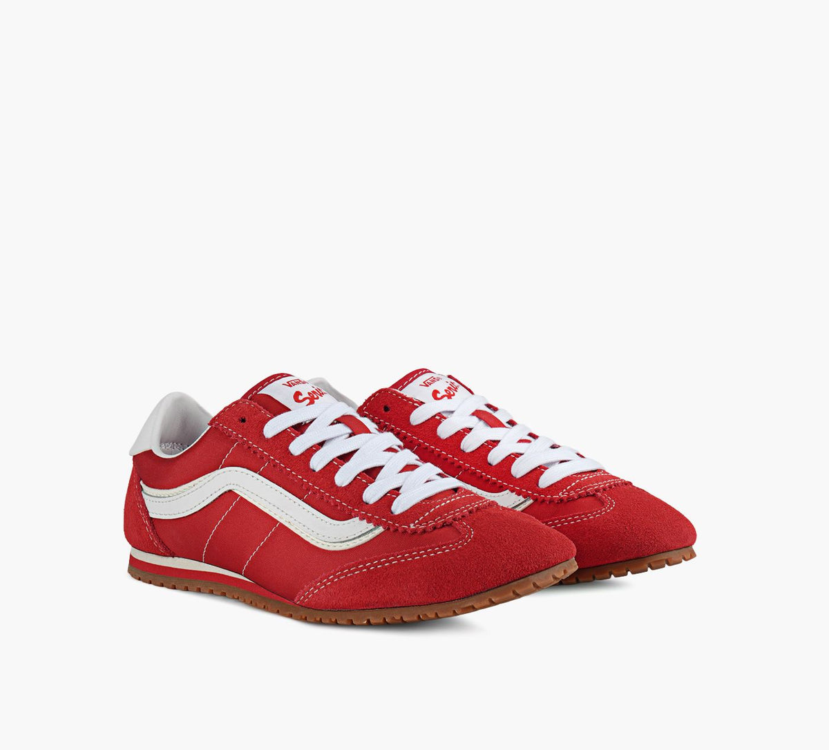 VANS BASKETSUPERLOWPRO en ROUGE vue 2