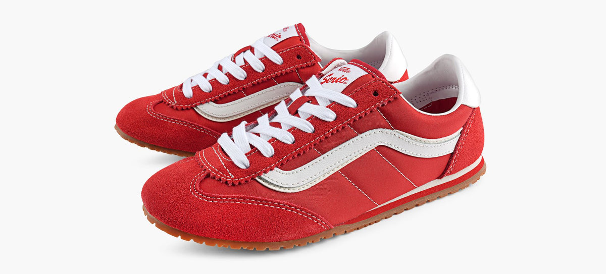 VANS BASKETSUPERLOWPRO en ROUGE vue 4