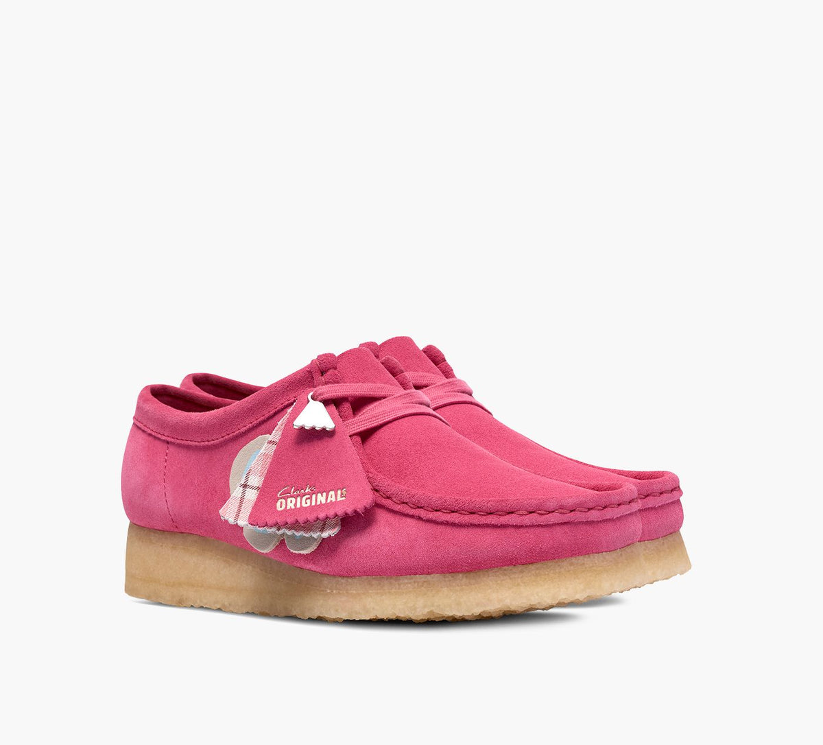 CLARKS ORIGINALS WALLABEE en FUCHSIA vue 2