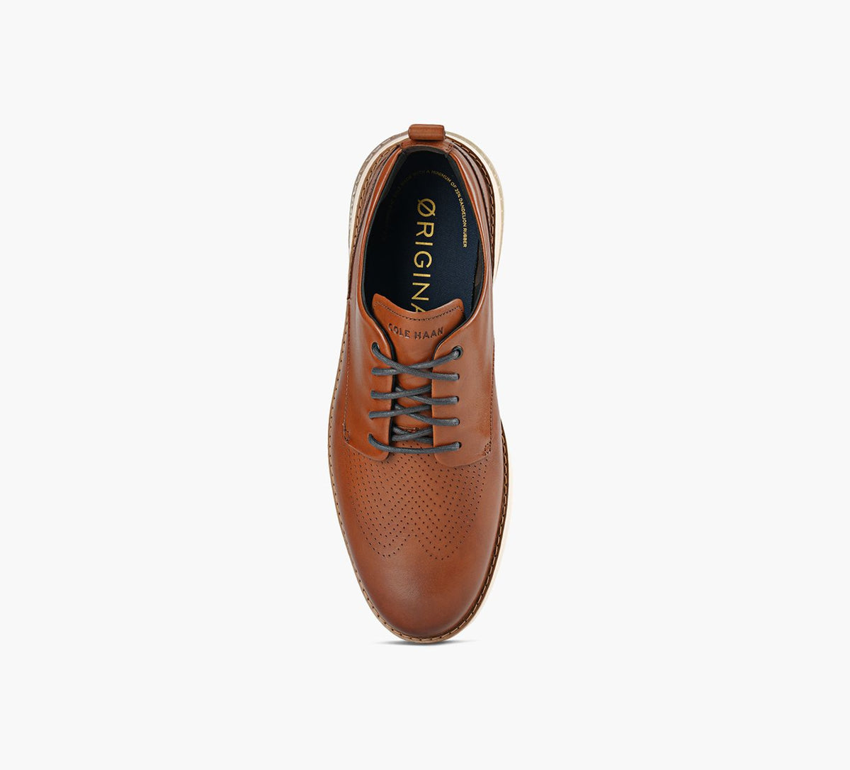 COLE HAAN OXFORDORIGINALGRANDENERGYWEAVEPERFORBOUTUNI en TAN vue 1c