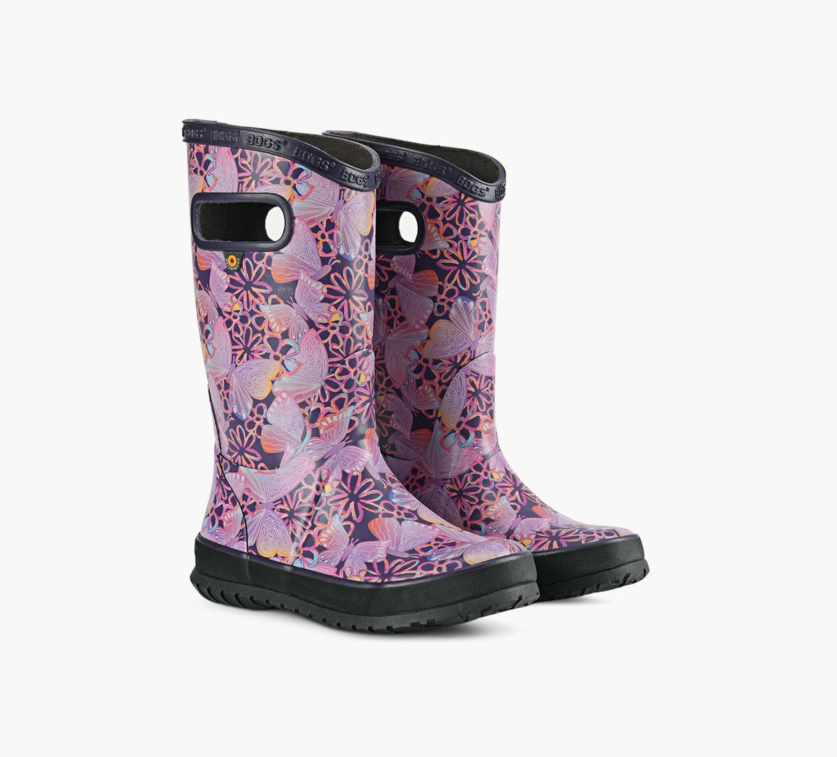 BOGS BOTTEDEPLUIEPAPILLONSOLAIRE en VIOLET vue 2