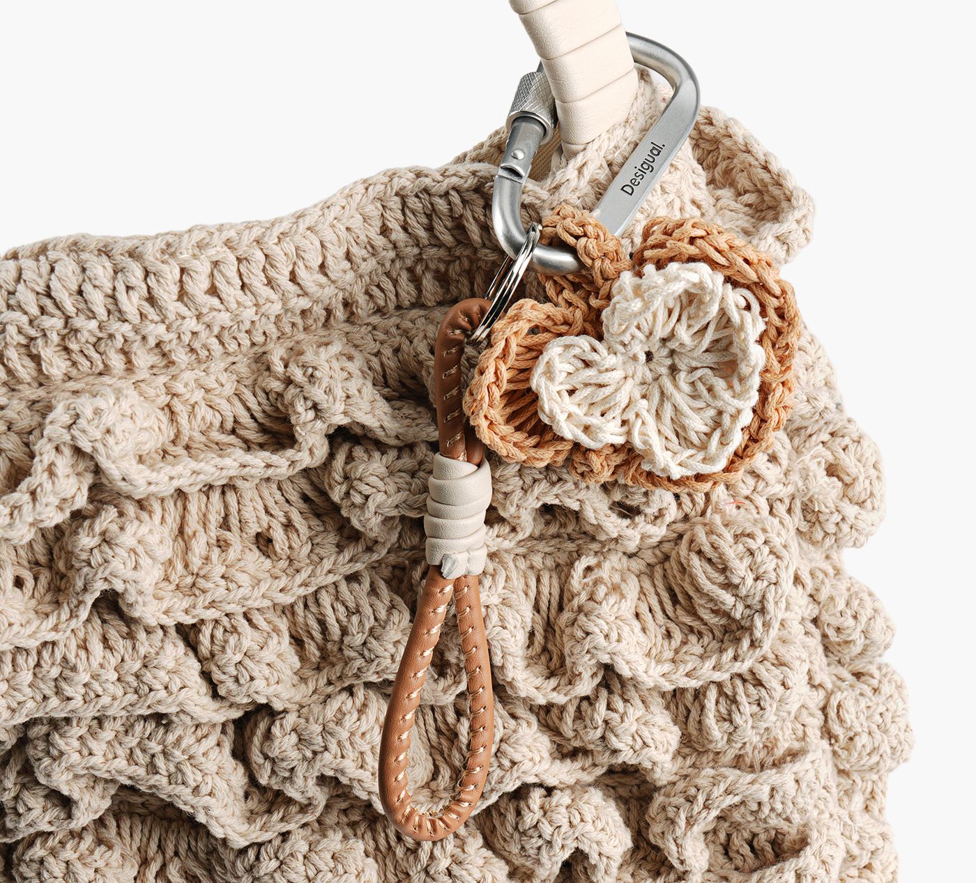 DESIGUAL SACFOURRETOUTCRU en BEIGE vue 3