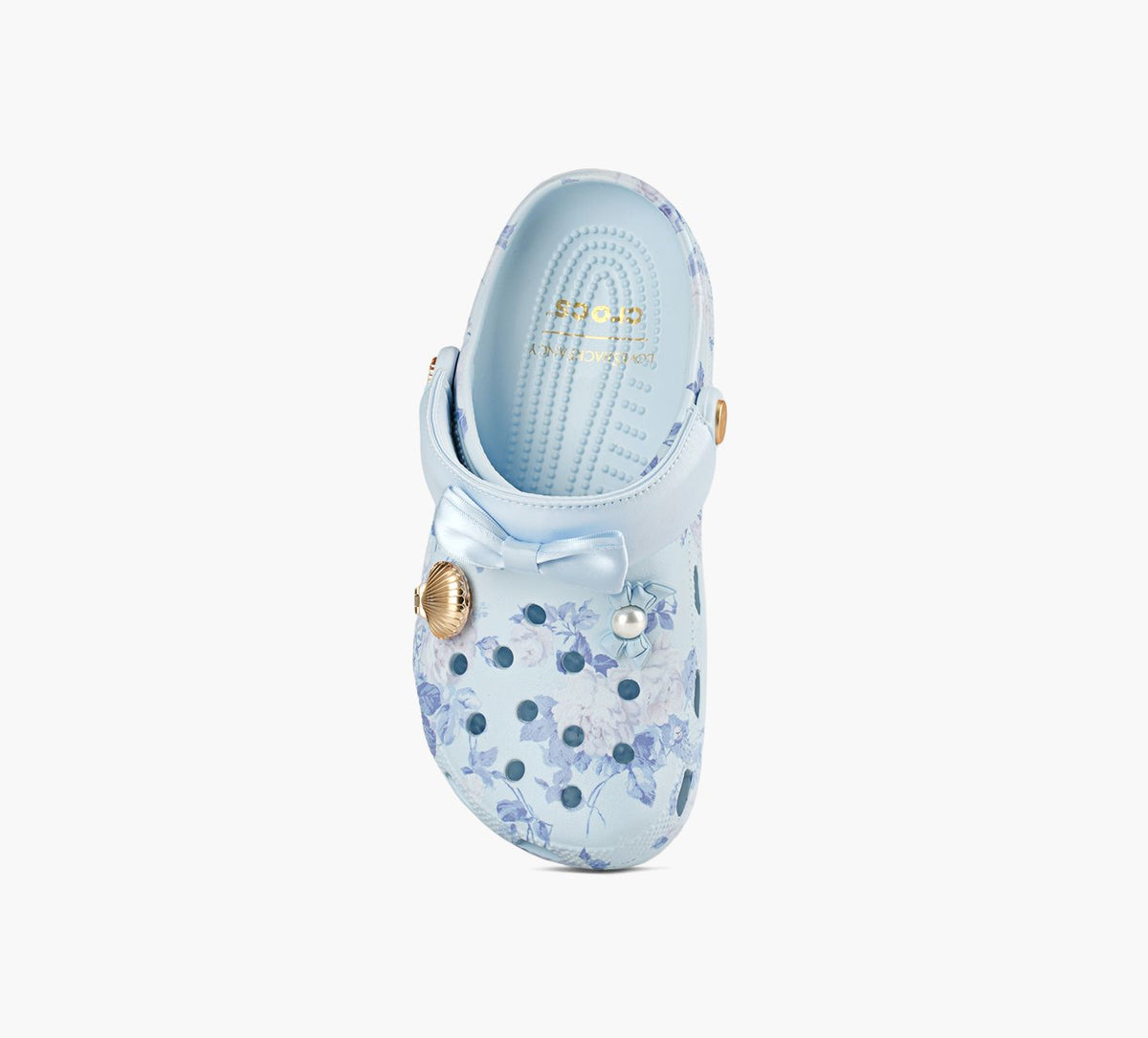 CROCS LOVESHACKFANCYCLASSICCLOG in BLUE view 1c