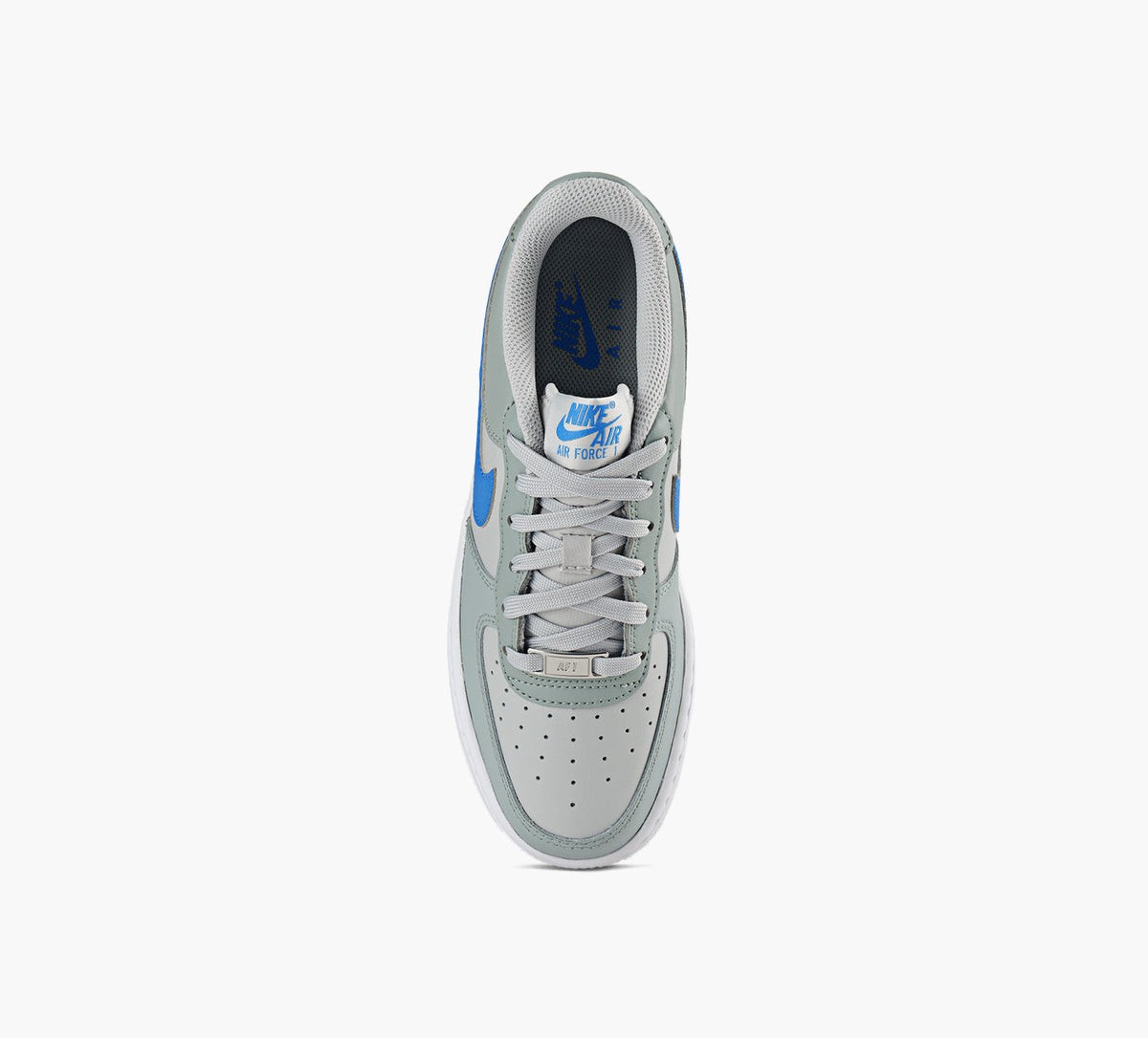 NIKE BASKETAIRFORCE1 en GRIS vue 1c