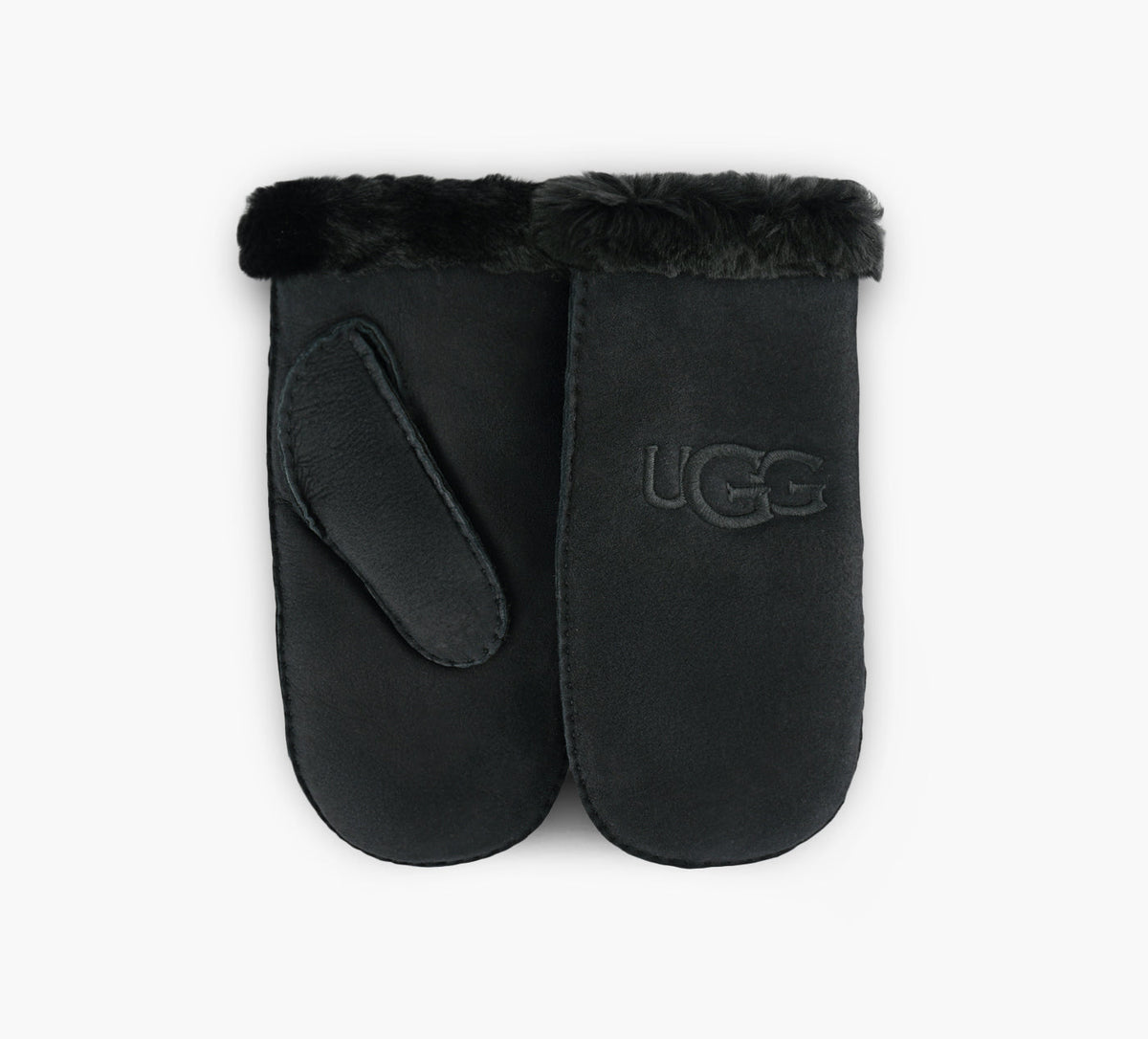 UGG SHEEPSKINEMBROIDERMITTEN in BLACK
