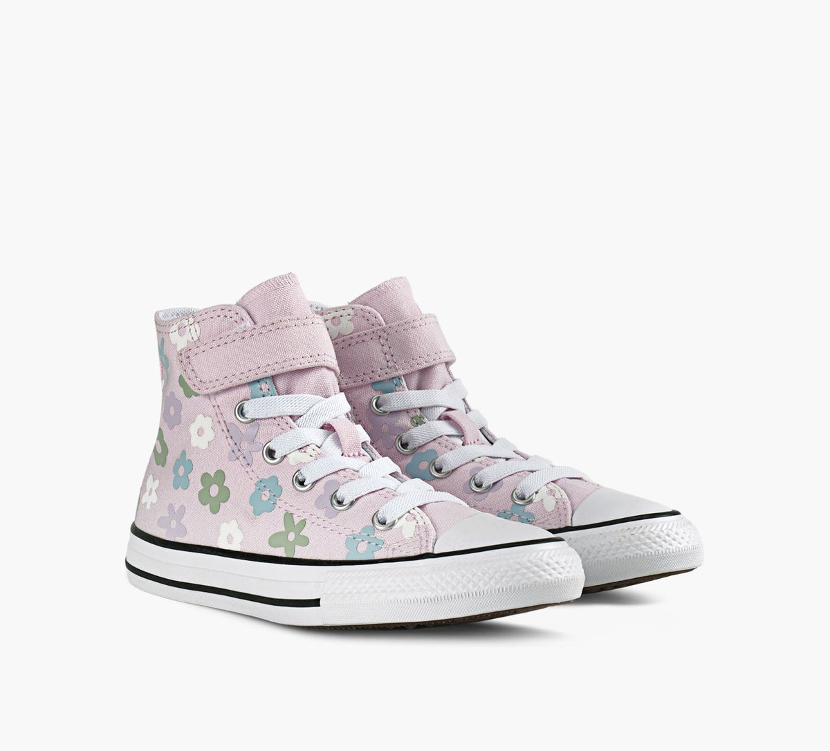 CONVERSE CHUCKTAYLORALLSTAREASYONFLEURSENBULLE en ROSE PALE vue 2