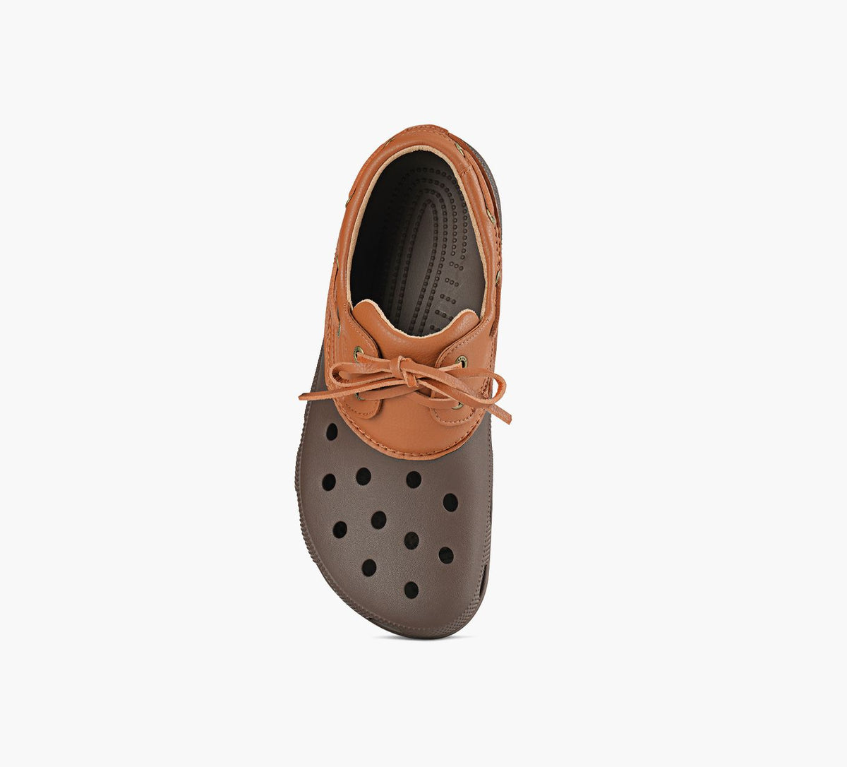 CROCS CLASSICBOATSHOE in BROWN view 1c