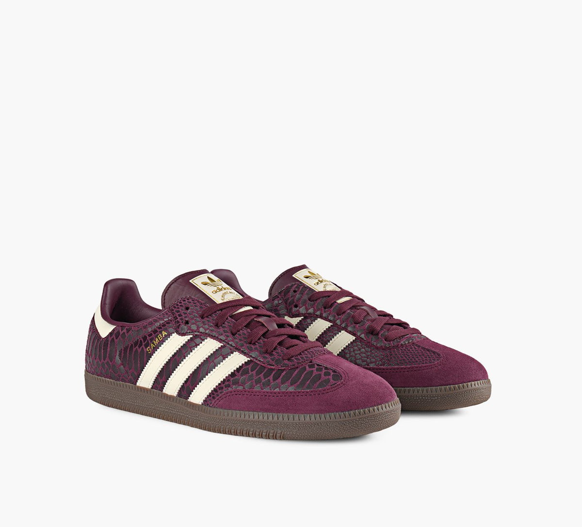 ADIDAS SAMBAOG in BURGUNDY view 2