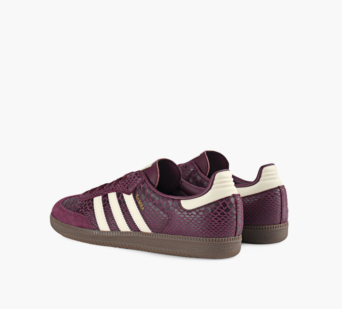 ADIDAS SAMBAOG in BURGUNDY view 3