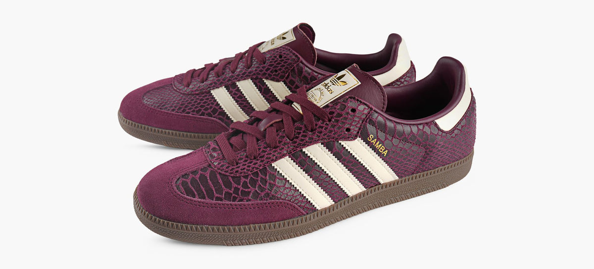 ADIDAS SAMBAOG in BURGUNDY view 4