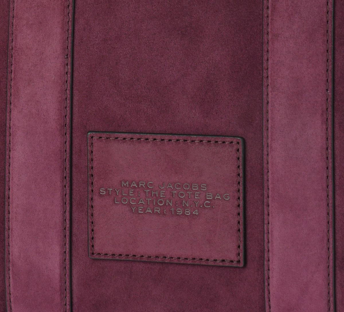 MARC JACOBS THESMALLTOTE in BURGUNDY view 3