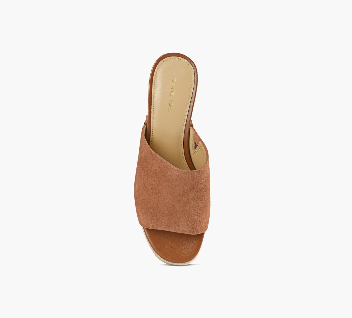 MICHAEL KORS MAYESWEDGESANDAL in TAN view 1c