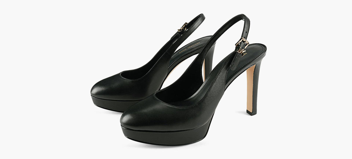 MICHAEL KORS TRACYPLATFORMSLINGPUMP in BLACK view 4