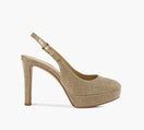 MICHAEL KORS TRACYPLATFORMSLINGPUMP in GOLD