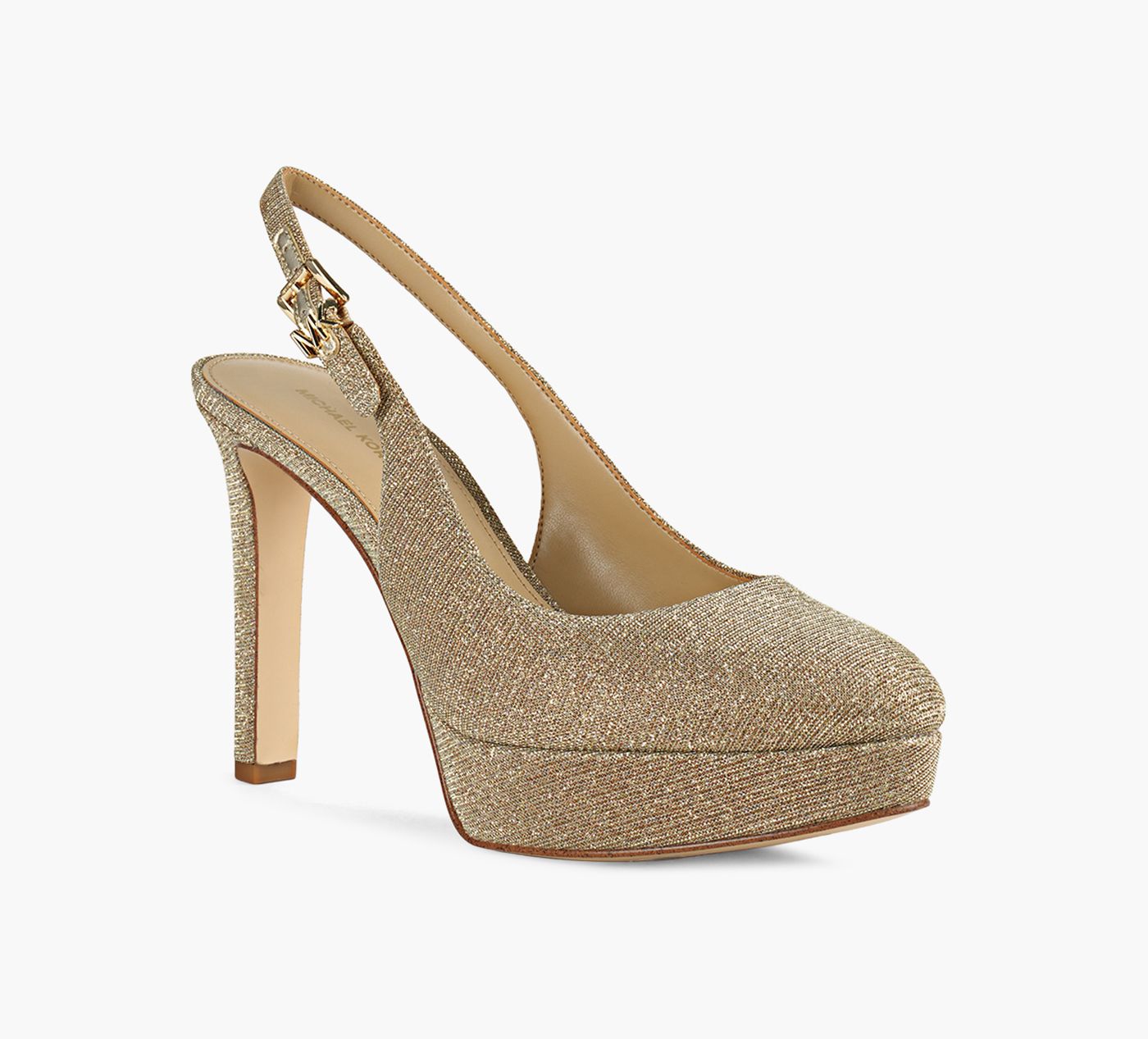 MICHAEL KORS TRACYPLATFORMSLINGPUMP in GOLD view 2