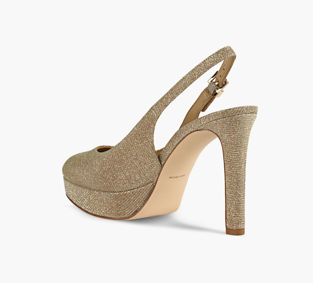 MICHAEL KORS TRACYPLATFORMSLINGPUMP in GOLD view 3