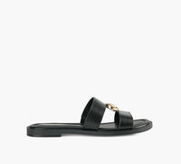 MICHAEL KORS ERINFLATSANDAL in BLACK