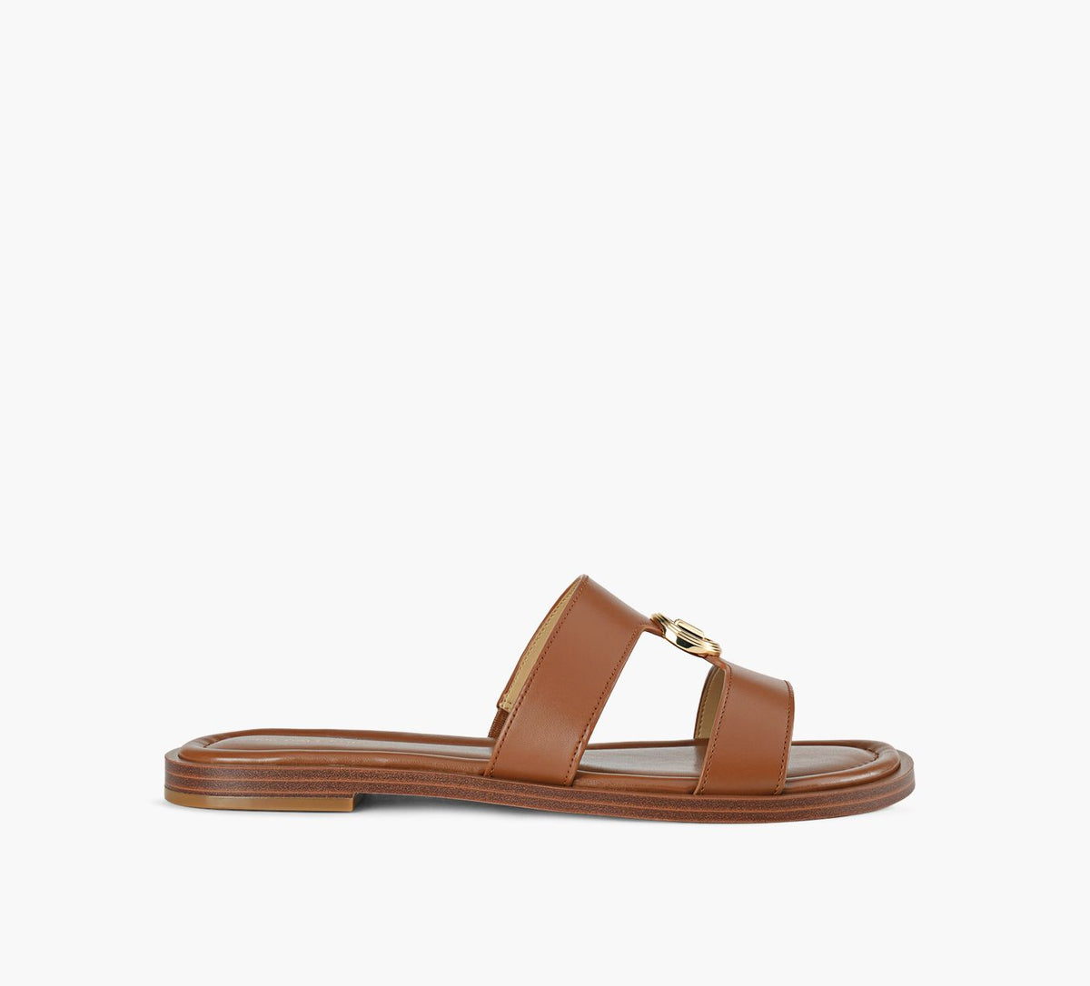 MICHAEL KORS ERINFLATSANDAL in TAN