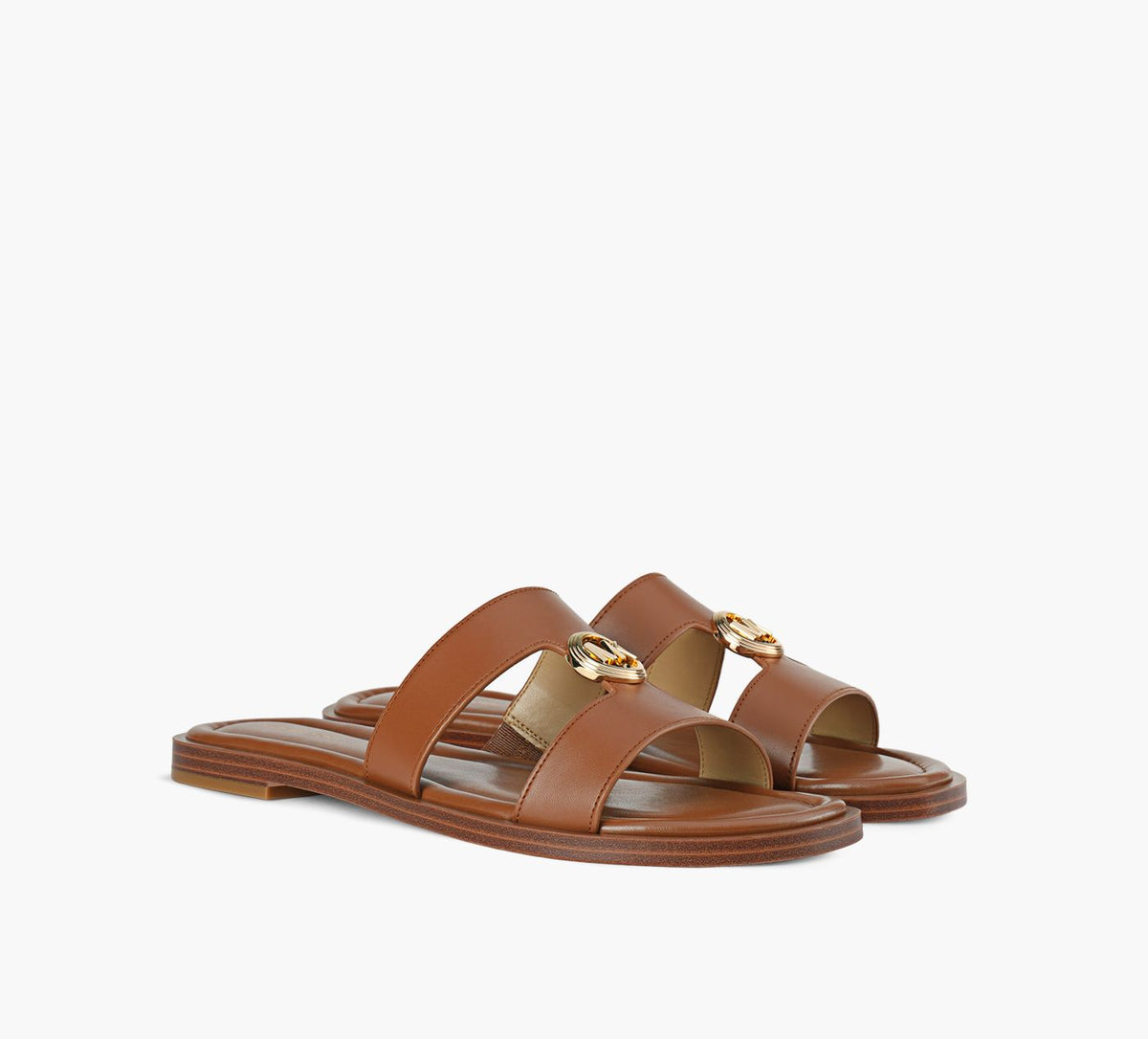 MICHAEL KORS ERINFLATSANDAL in TAN view 2