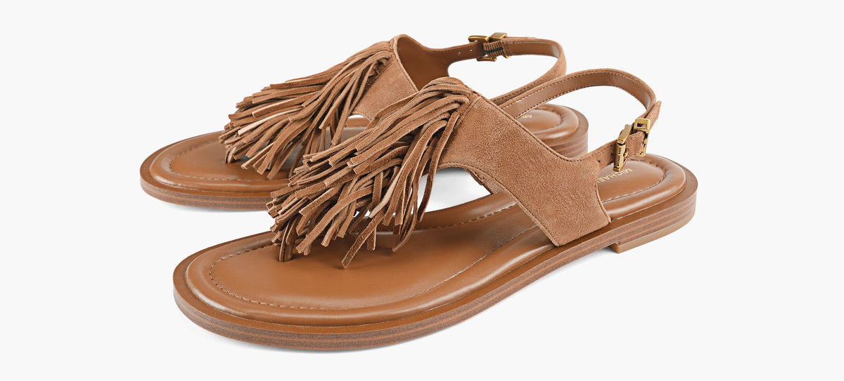 MICHAEL KORS INDRATHONGSANDAL in TAN view 4