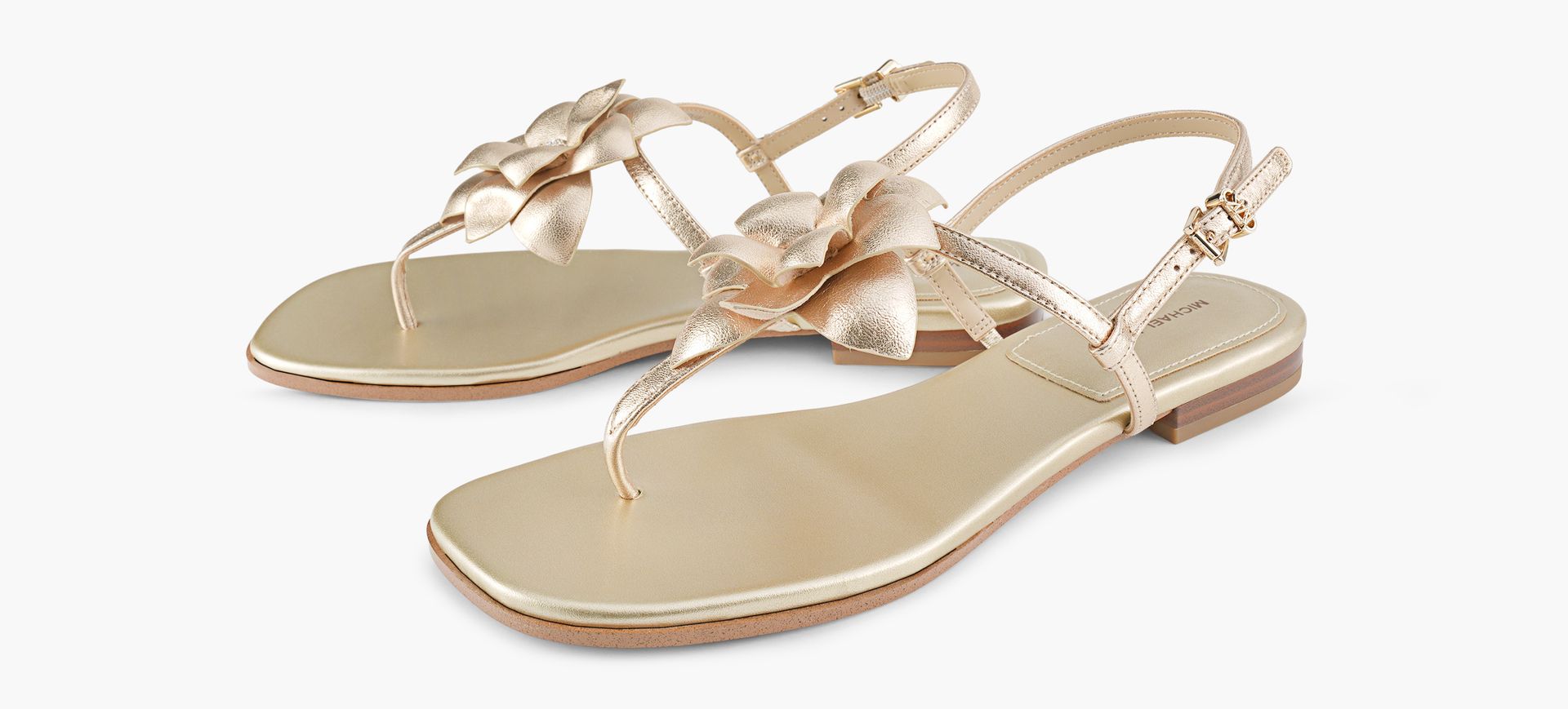 MICHAEL KORS JACIETHONGSANDAL in GOLD view 4