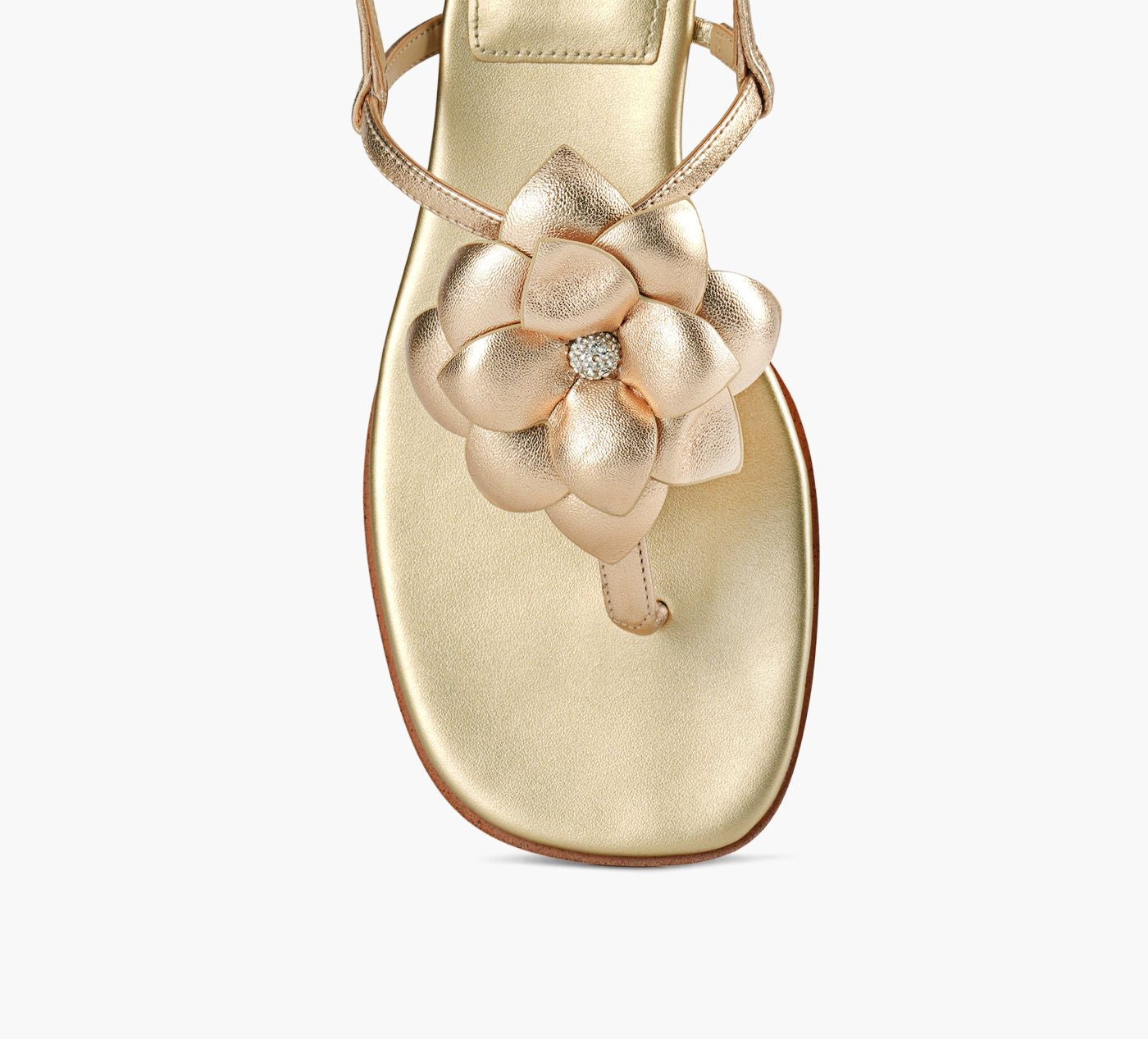 MICHAEL KORS JACIETHONGSANDAL in GOLD view 1c