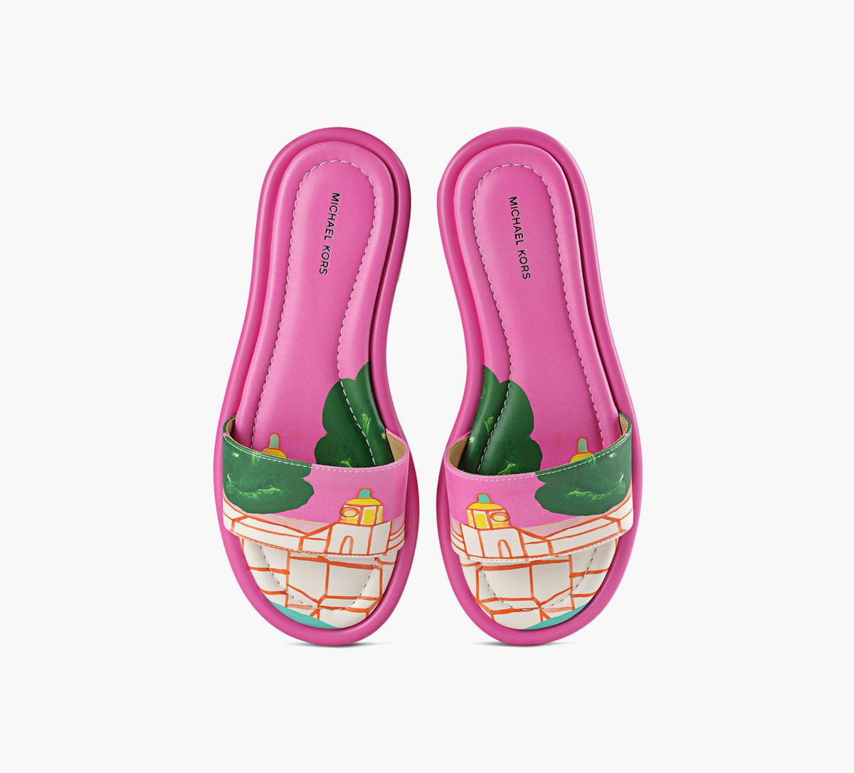 MICHAEL KORS SANDALEDANA en FUCHSIA vue 1c