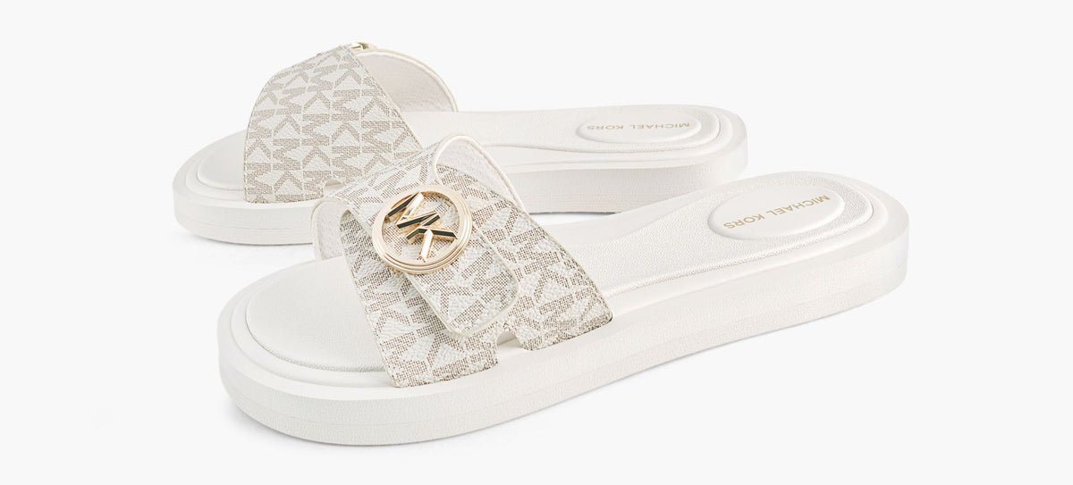 MICHAEL KORS MKPOOLSLIDE in BEIGE view 4