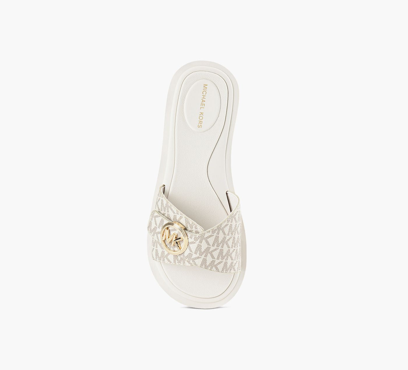 MICHAEL KORS MKPOOLSLIDE in BEIGE view 1c