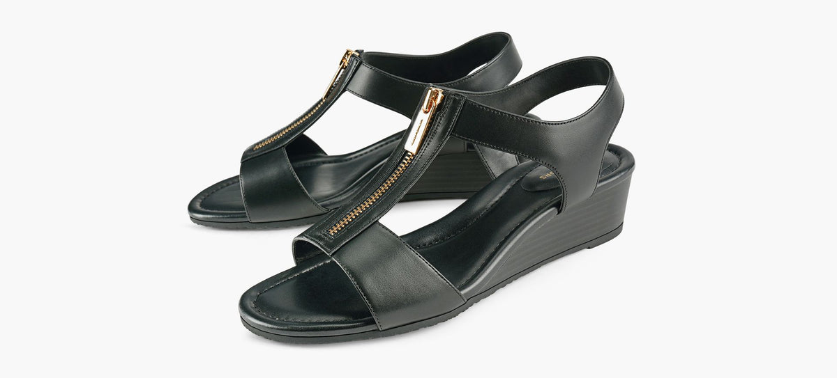 MICHAEL KORS BERKLEYWEDGESANDAL in BLACK view 4