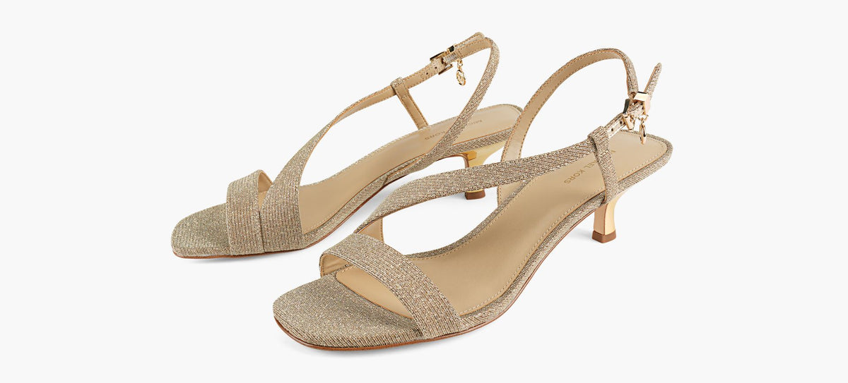 MICHAEL KORS JAIDAKITTENSANDAL in GOLD view 4