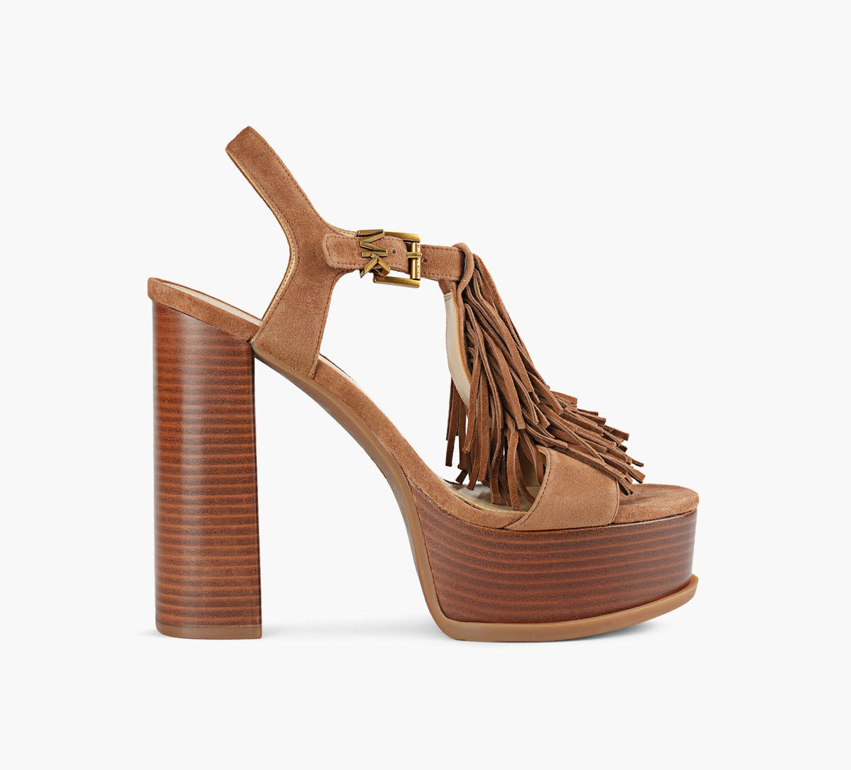 MICHAEL KORS SANDALEPLATEFORMEINDRA en TAN