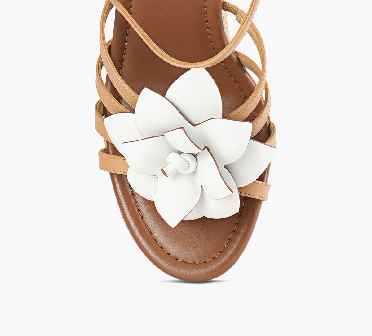 MICHAEL KORS SANDALECOMPENSEJACIE en TAN vue 1c