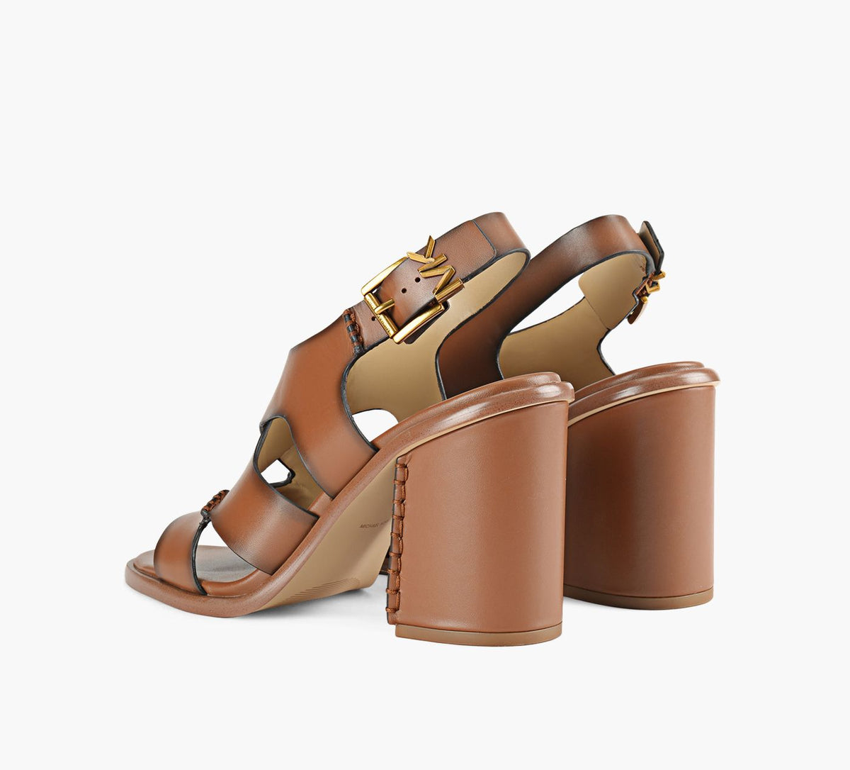 MICHAEL KORS RAVENBLOCKHEELED in TAN view 3