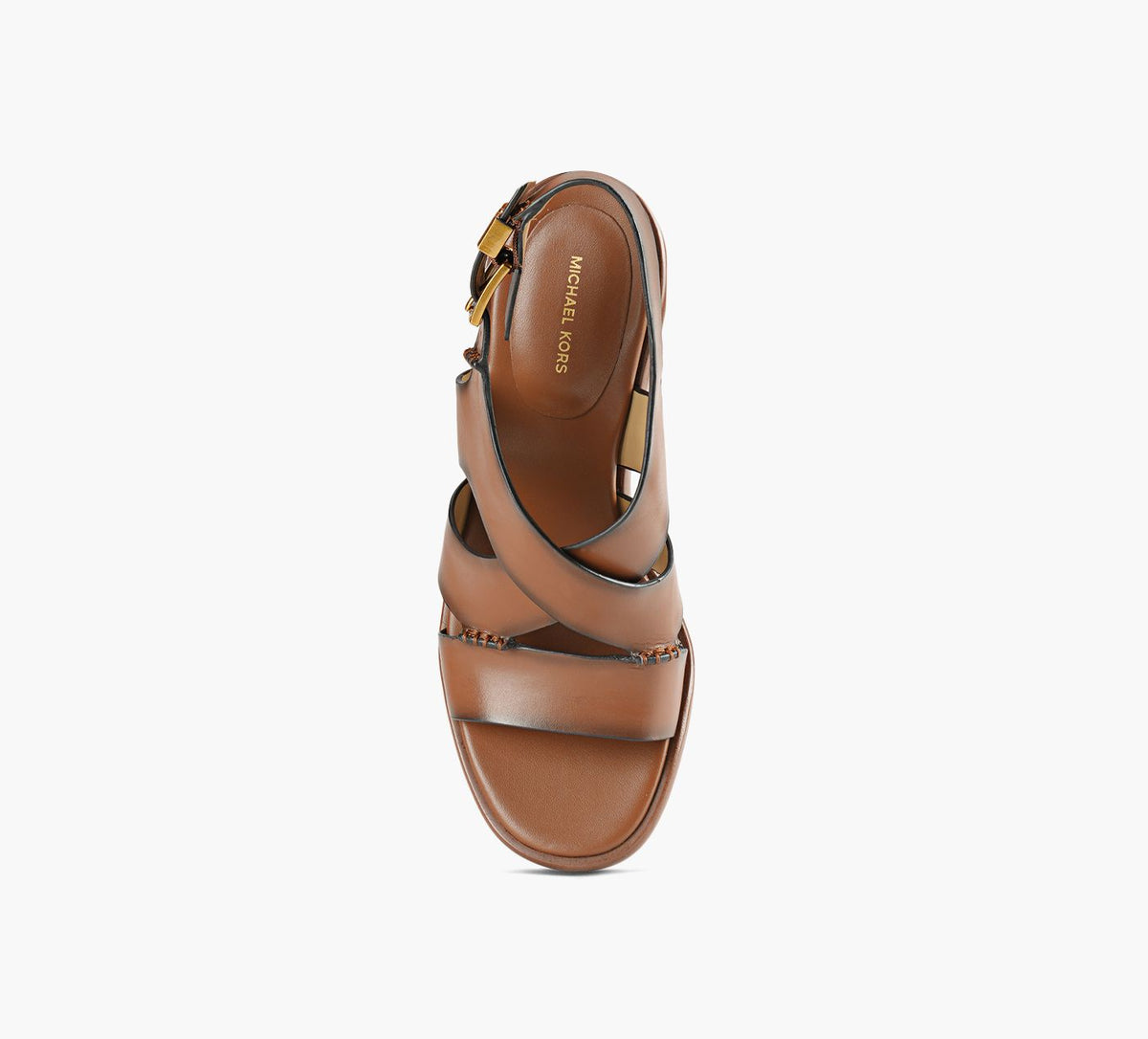 MICHAEL KORS RAVENBLOCKHEELED in TAN view 1c