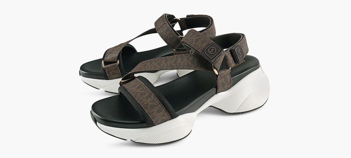MICHAEL KORS BOWIESANDAL in BROWN view 4