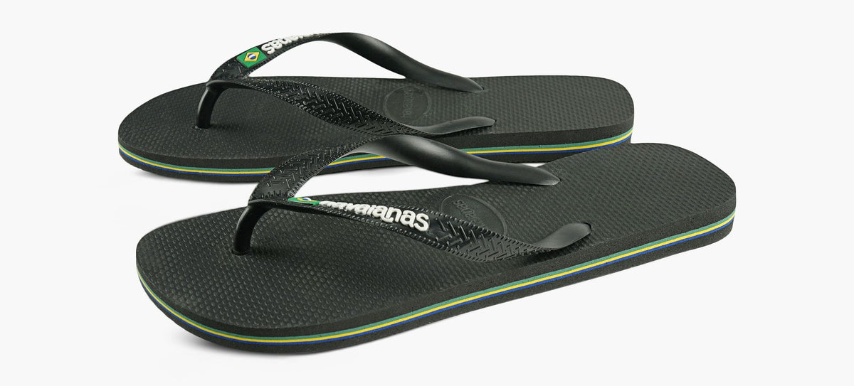HAVAIANAS TONGBRAZILLOGO en NOIR vue 4