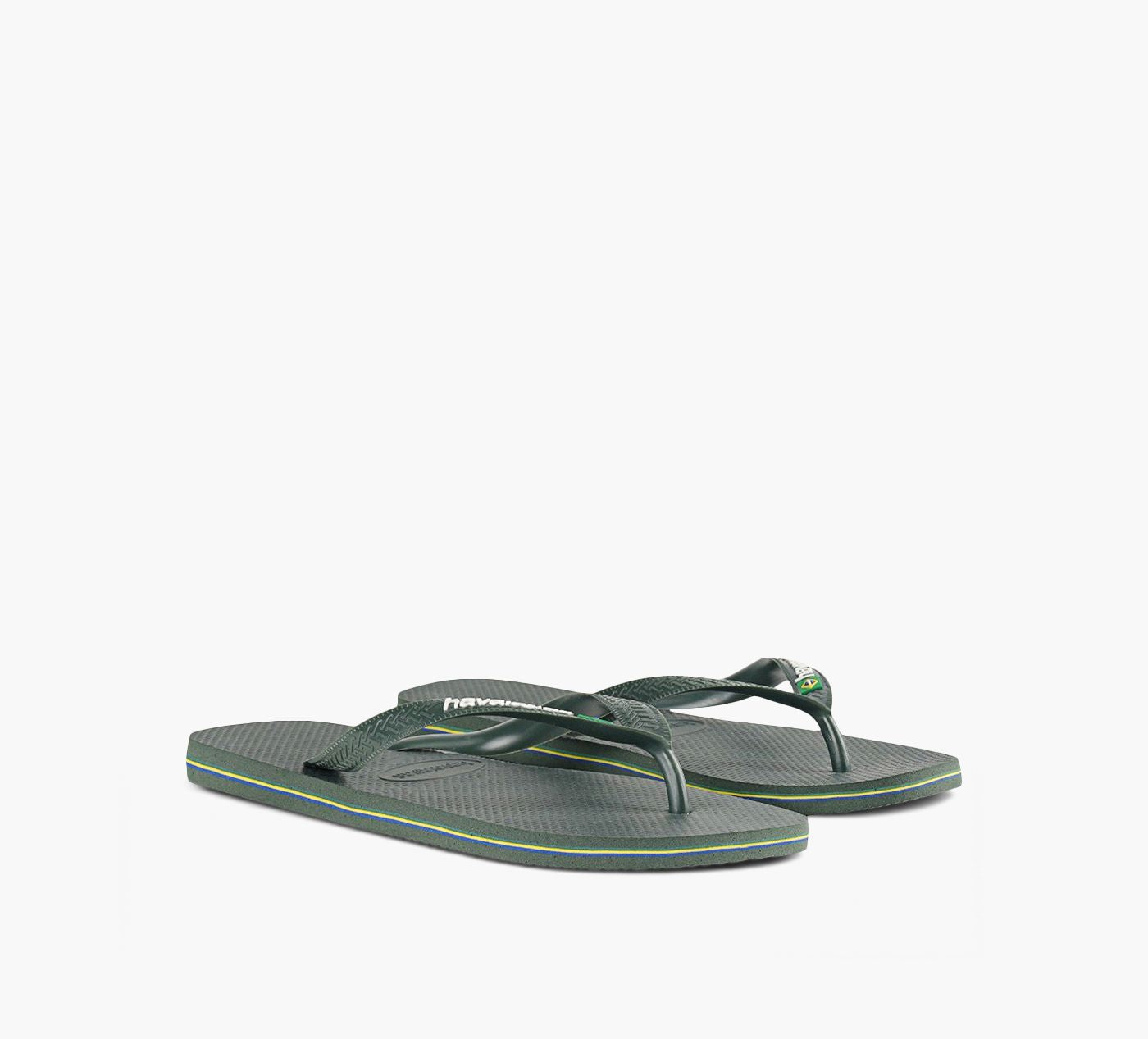 HAVAIANAS BRAZILLOGO in KHAKI view 2