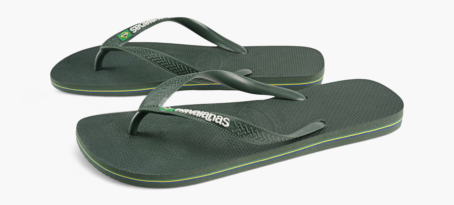 HAVAIANAS BRAZILLOGO in KHAKI view 4