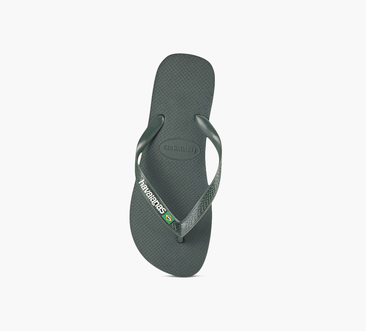 HAVAIANAS BRAZILLOGO in KHAKI view 1c