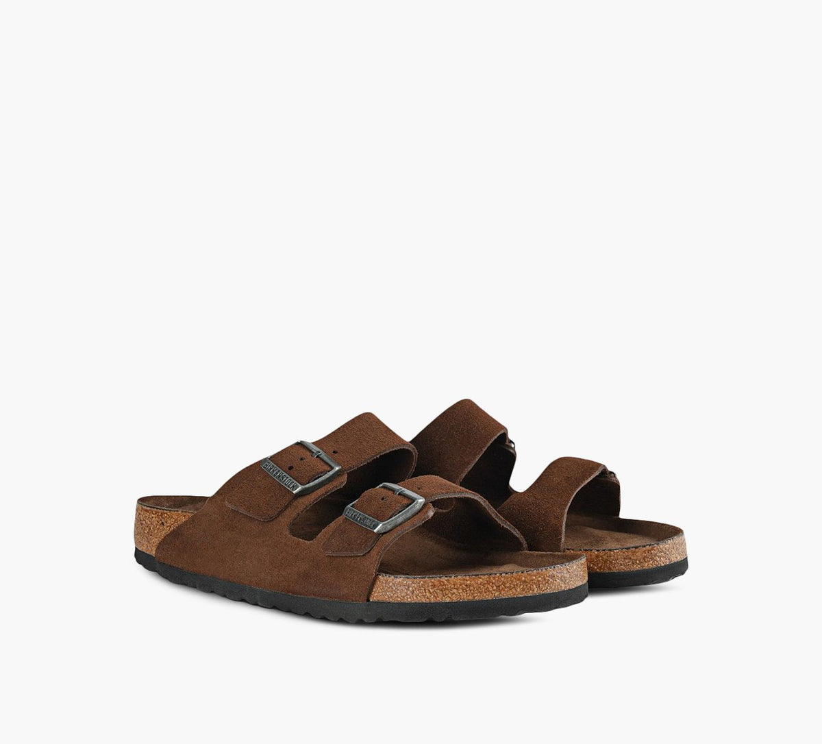 BIRKENSTOCK ARIZONASEMELLESOUPLE en BRUN vue 2