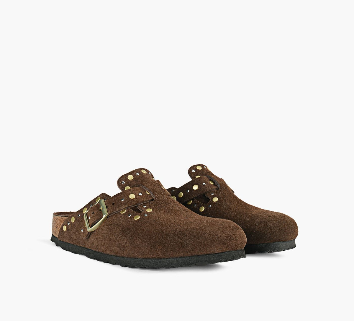 BIRKENSTOCK BOSTONRIVETS en BRUN vue 2