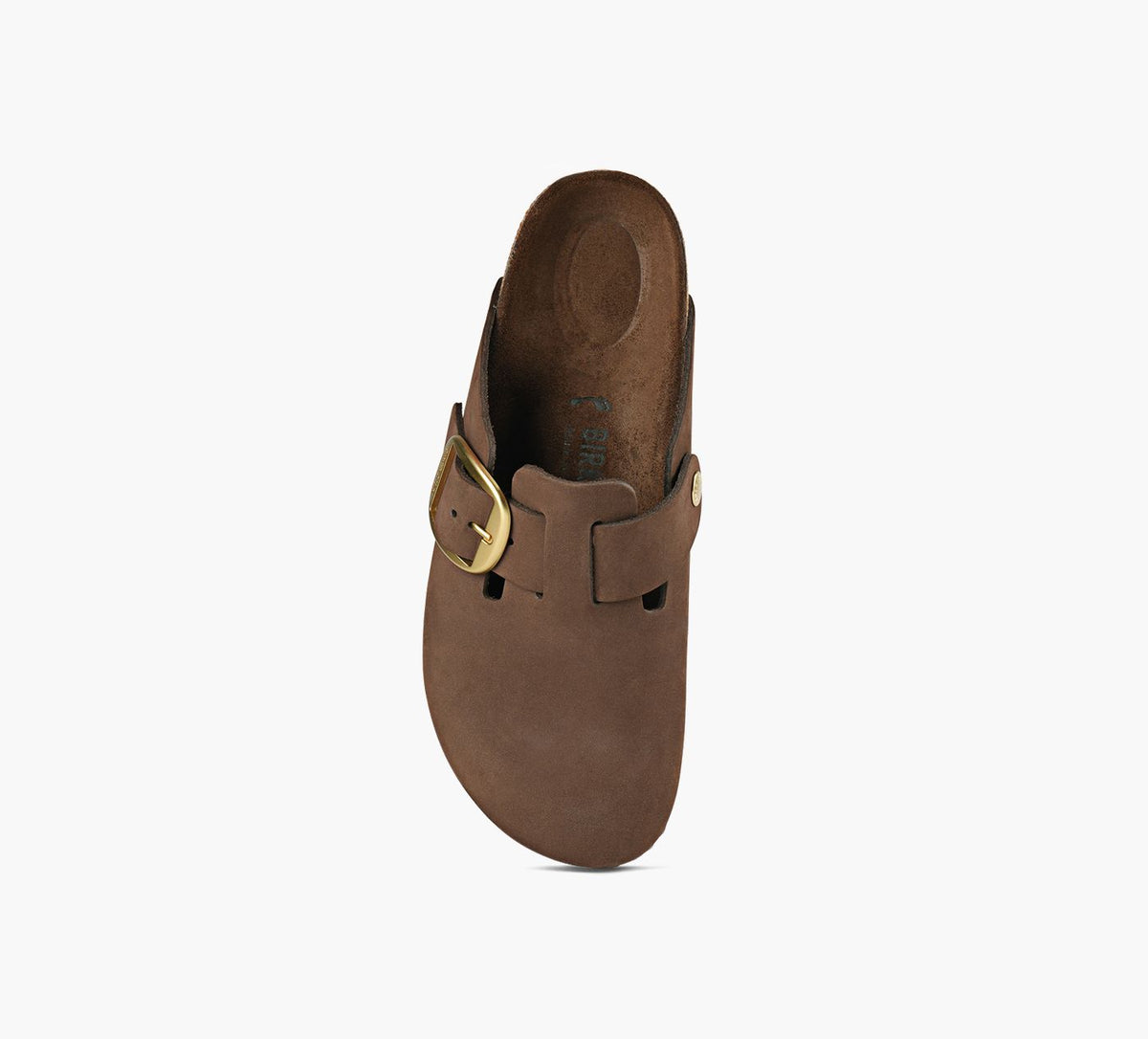 BIRKENSTOCK BOSTONGROSSEBOUCLE en BRUN vue 1c