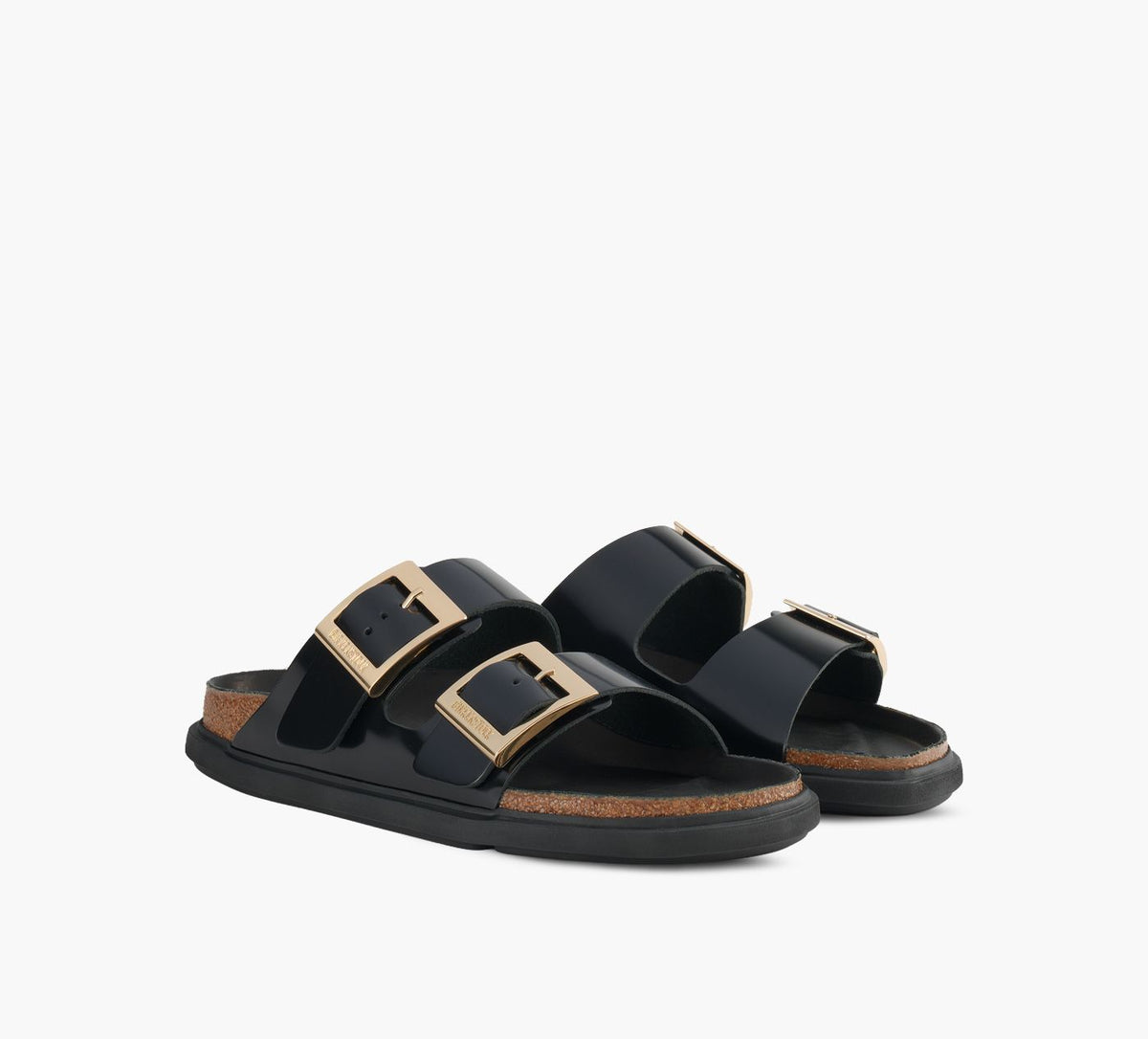 BIRKENSTOCK ARIZONABOUCLECARRE en NOIR vue 2