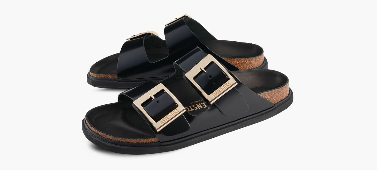 BIRKENSTOCK ARIZONABOUCLECARRE en NOIR vue 4